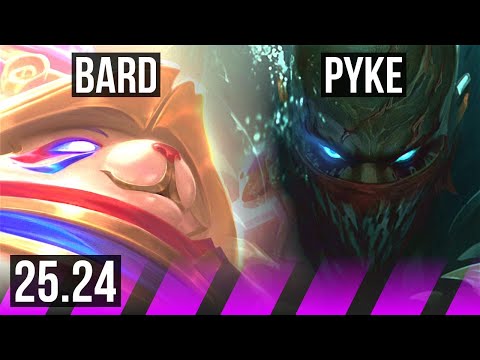 BARD & Varus vs PYKE & Yunara (SUP) | EUW Challenger | 25.24