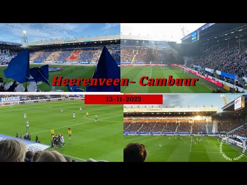 Sfeer & wedstrijdbeelden Heerenveen 2-1 Cambuur