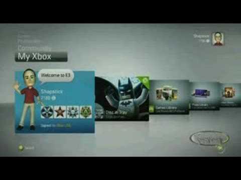 E3 2008 - XBox 360 Interface Change!