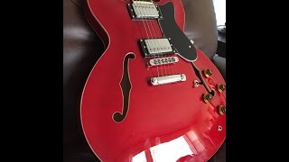 Video thumbnail for Guitar Review - Harley Benton E35 (ES-335 Clone) by Nick in the States