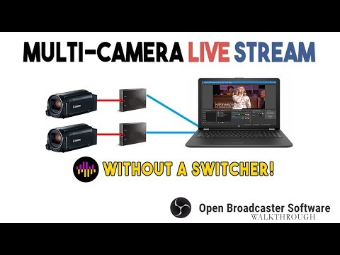 Multi-Camera Live Stream on a Computer with OBS