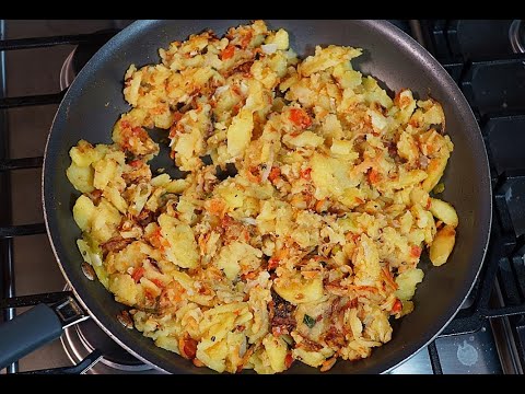 Fry Aloo (potato) With Saltfish Buljol | CaribbeanPot.com
