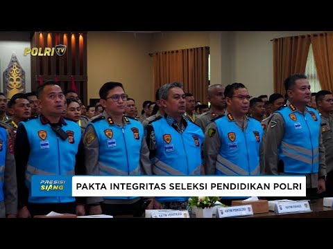POLDA KALTIM GELAR PENANDATANGANAN PAKTA INTEGRITAS SELEKSI PENDIDIKAN PENGEMBANGAN POLRI TERPADU
