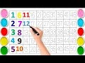 learning numbers,👭👭 counting for toddlers 1 to 50 and colours name. how to write numbers 1 to 100.
