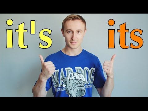IT'S vs ITS. Big difference