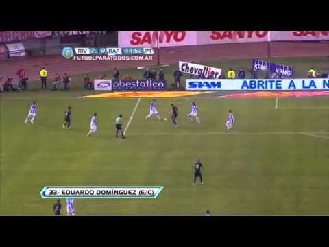 Gol de Domínguez ec) River 2   Rafaela 0 Fecha 15 Torneo Final 2013 - GolesYa.com