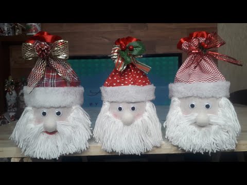 Lata decorada de Papai Noel