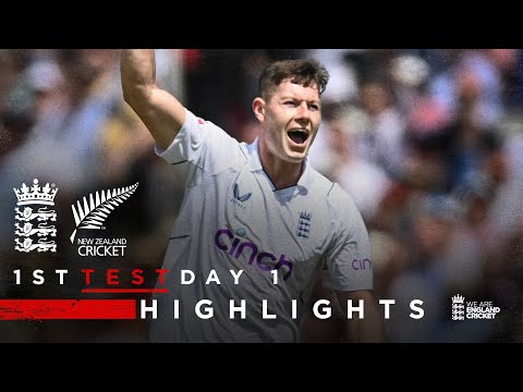 17 Wickets Fall On Day 1 | Highlights | England v New Zealand - Day 1 | 1st LV= Insurance Test 2022