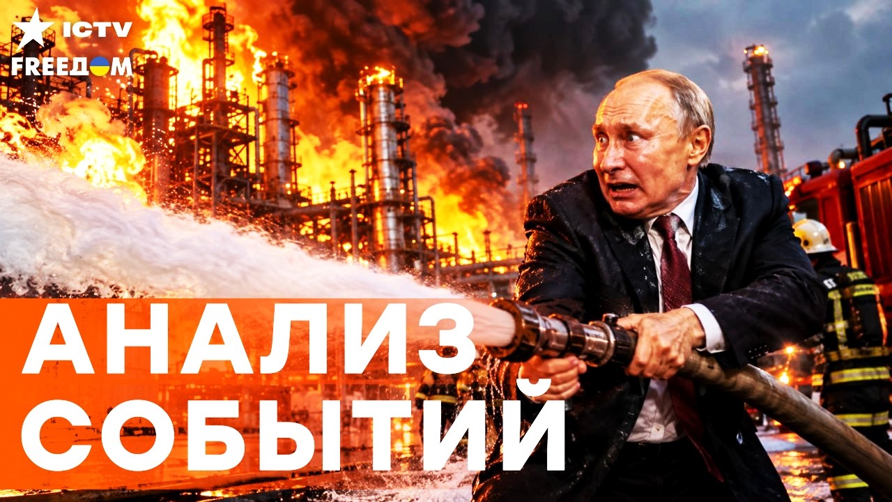 АД В КАПОТНЕ! Из окон Кремля виден огненный ад: Московский НПЗ уничтожен дрон