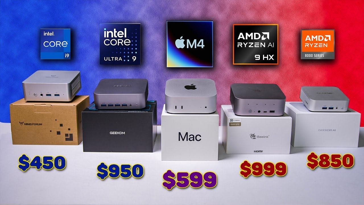 M4 Mac Mini vs Intel and AMD Flagships – It's Not Even Close!
