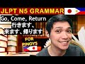 LEARN JAPANESE GRAMMAR OF GO, COME, RETURN/GO BACK! IKIMASU KIMASU KAERIMASU (いきます、きます、かえります）TAGALOG