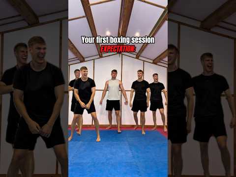 Your first boxing session…