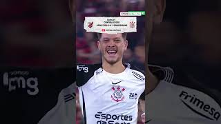 CORINTHIANS VENCE O ATHLETICO-PR COM GOLAÇO DE GARRO! #corinthians #futebol #brasil #fyp #shorts