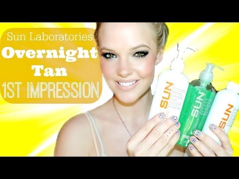 SUNLABS OVERNIGHT TAN First Impression! Video