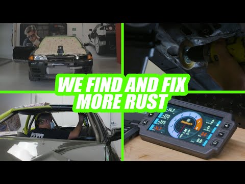 Project "Supercar Killer" R32 GT-R Pt7 - Fix rust, Haltech IC7 dash install and paint cage.