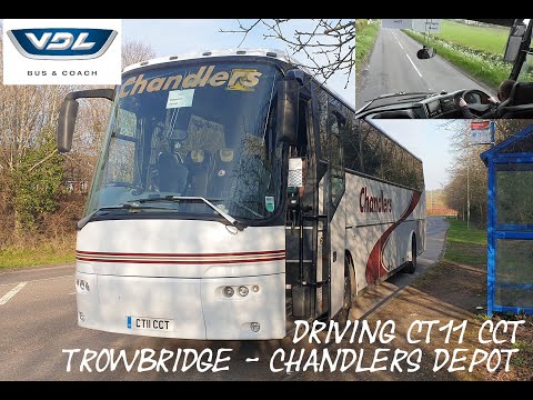 Driving Bova Futura CT11CCT - Leap Gate, Trowbridge to Chandlers Depot, Westbury