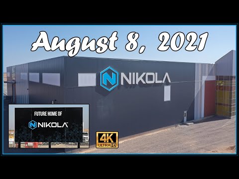 Nikola Semi Pilot Factory Construction Site August 8th, 2021 | Drone Footage of 9:00 AM