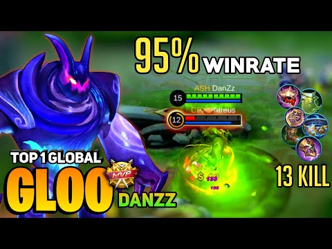 Gloo KING! 95% WINRATE Full Tank Build [Top 1 Global Gloo] By DanZz - Mobile Legend