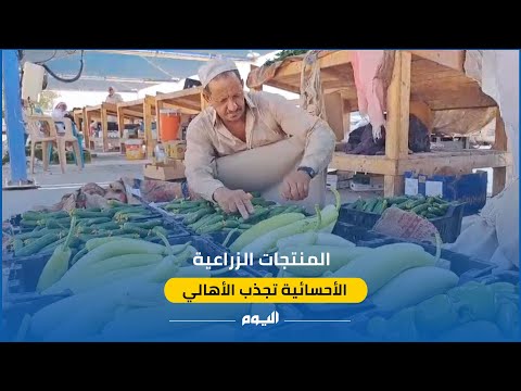 فيديو.. المنتجات الزراعية الأحسائية تجذب الأهالي بسبب الوفرة والتنوع