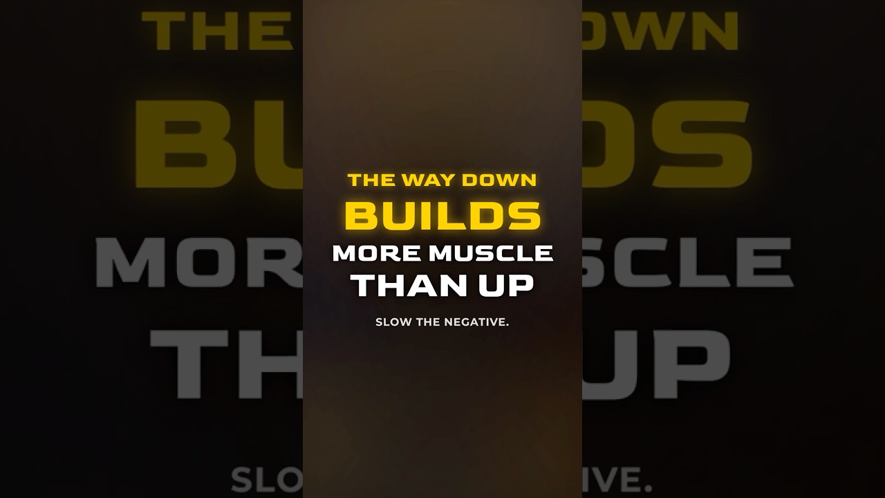 Eccentric Training for Muscle Growth: Why the Negative Rep Matters | Video Guide
