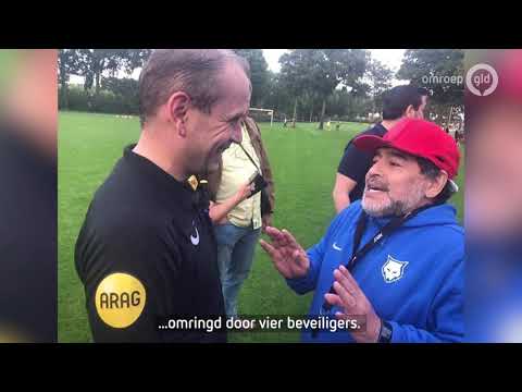 Verhaal halen bij SV Twello over de ontmoeting met Maradona.