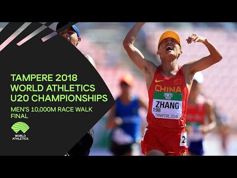 Men's 10,000m Race Walk Final - World Athletics U20 Championships Tampere 2018