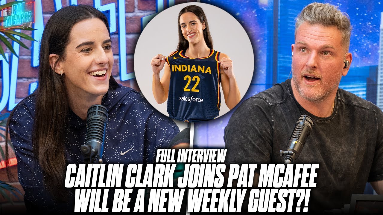 Caitlin Clark Joins The Pat McAfee Show After Becoming The #1 Pick In The WNBA Draft
