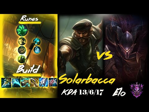 [ Solarbacca ] Gangplank vs Pantheon Mid -  Season 11 - Master 107 LP