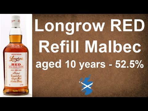 Longrow Red aged 10 years Refill Malbec with 52.5% Single Malt Scotch Whisky Review by WhiskyJason
