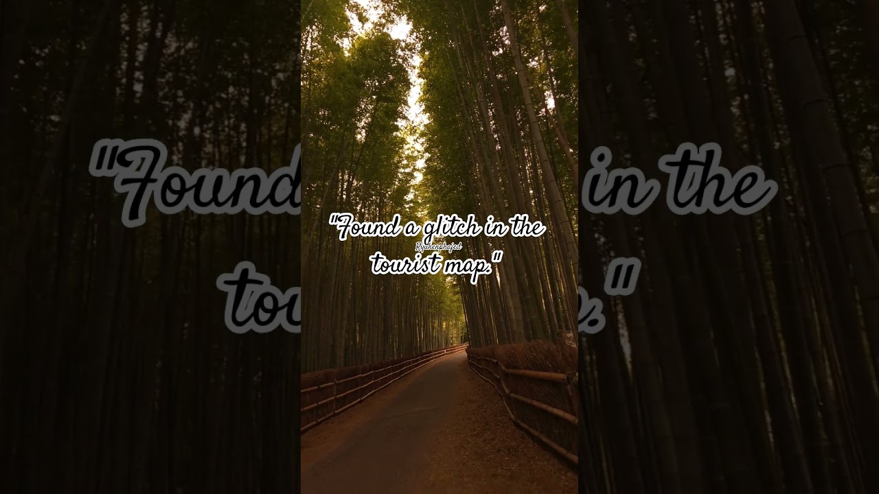Forget Kyoto’s crowds. I found a glitch in the map: a silent bamboo world where time actually stops.