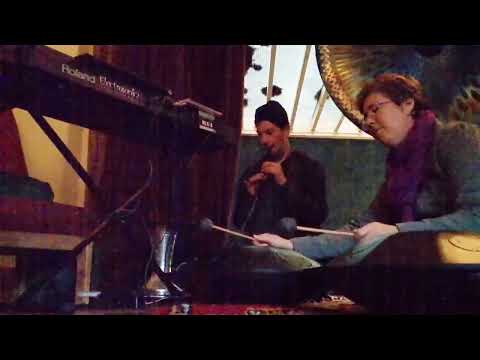 Warbl with Rav tongue drums and violin, recorded live at Mellowcroft