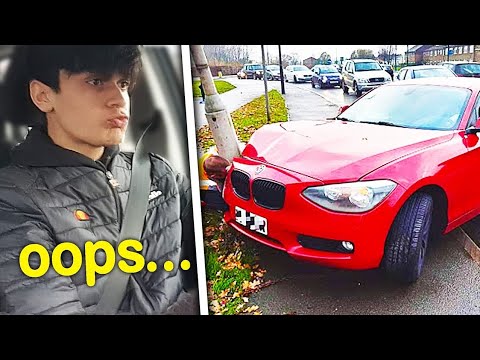 My First Time Driving *CRASHED*