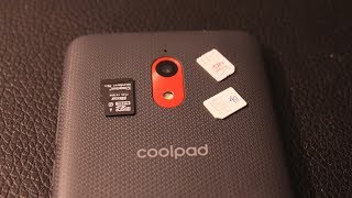 Coolpad illumia 3310A How to insert and remove sim  / memory card