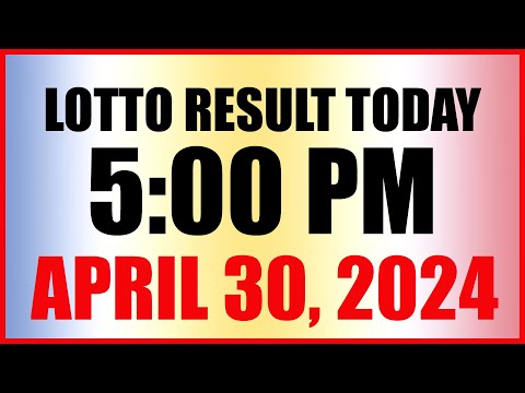 Lotto Result Today 5pm April 30, 2024 Swertres Ez2 Pcso