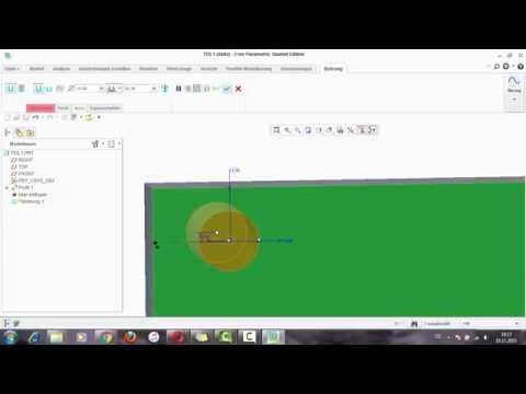 Creo Parametric Bohrung Muster