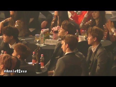 150122 52 during BEAST B2ST 비스트 ビースト Good Luck 12:30 EXO Baekhyun @ SMA 서울가요대상 artists seat