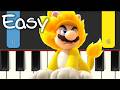 Super Mario 3D World Hands On Hall EASY PIANO TUTORIAL