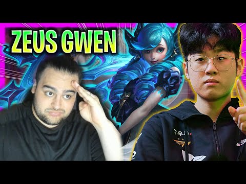 ZEUS IS A BEAST WITH GWEN! - T1 Zeus Plays Gwen TOP vs Jayce!