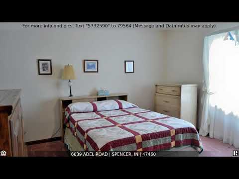 Priced at $174,900 - 6639 Adel Road, Spencer, IN 47460