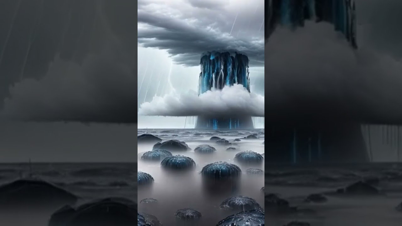 what is this? 😲 ai created #ai #sky #clouds #rain #nature #shorts