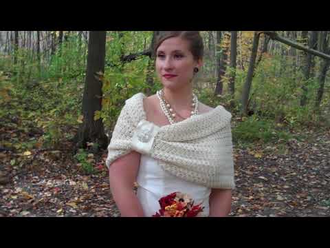 Ivory Wedding Shawl With Rhinestone Brooch