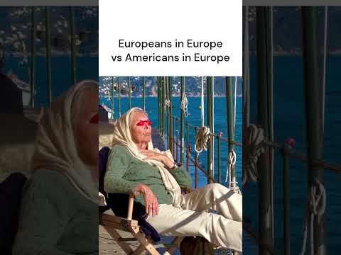 Europeans vs Americans in Europe #shorts