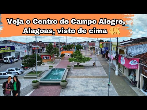Campo Alegre, Alagoas, Centro e Feira Livre, vista de cima.