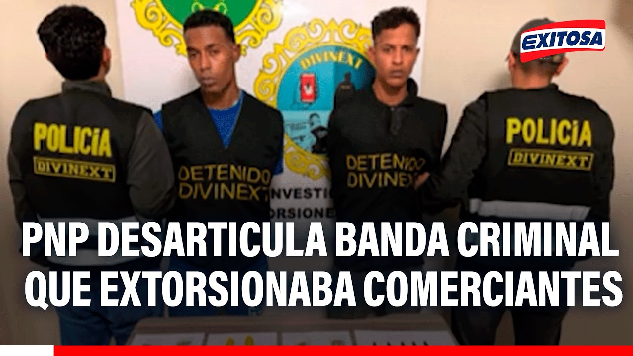 🔴🔵Policía captura a dos extranjeros dedicados a extorsionar a comerciantes en Cercado de Lima