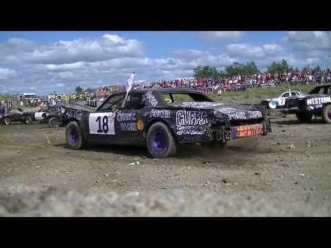 2017 Gander Demolition Derby - Big Car Heat Pit Cam