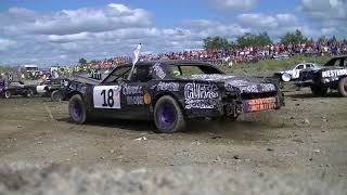 2017 Gander Demolition Derby - Big Car Heat Pit Cam