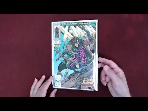Reading Comic Books: Uncanny X-Men #266, 1990, First Appearance of Gambit, Marvel Comics [ASMR] Video