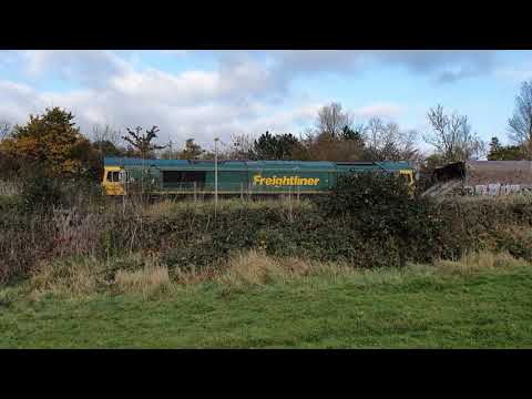 class 66604 in freightliner livery working the 6v38 service Hothfield sidings to Stoke Gifford  (1)