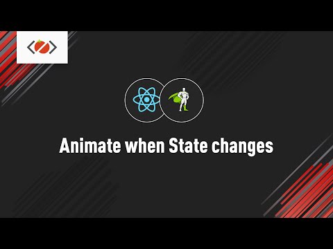 How to animate when React state changes