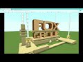 Fox Entertainment Group And Fox Group Logo Minecraft